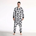 Adult Plush One Piece Cow Animal Cosplay Costume