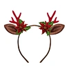 Christmas Red Deer Horn Headband