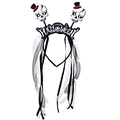 skull led fox headband w/net tube