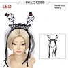 skull led fox headband w/net tube