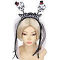 skull led fox headband w/net tube