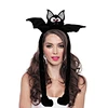 Plush Black Bat Headband
