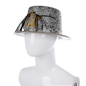 Happy New Year Glittered Tall Hat