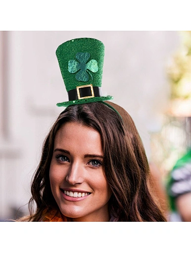 St. Patrick's Day Headband With Mini Hat
