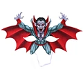 bat vampire red mask GLASSES