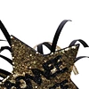 New Year Headband with Star Boppers and Silver Tone Tinsel