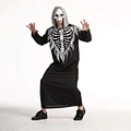 Men's Halloween Costume Adult Skeleton Robe Set