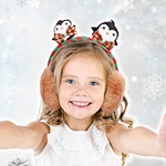 Christmas Glitter Penguin earmuff