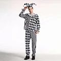 man Harlequin Costume - Fancy Dress Adult Halloween Clown