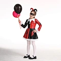 Clown Costume Kids Halloween Jester Dress