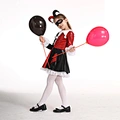 Clown Costume Kids Halloween Jester Dress