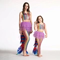 Kids Mermaid Halloween Costumes Cosplay Skirt Suit Set