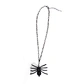 Faux Gemstone Spider Necklace