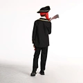 Kids Pirate Captain Costume Jacket Pants Hat Full Suit