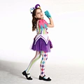 Girls Cute Circus Clown Costume Dress Party