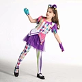 Girls Cute Circus Clown Costume Dress Party