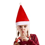 Santa's Christmas Red White Felt Hat