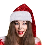 Classic Red & White Santa Hat