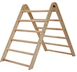 Wooden climbing frame