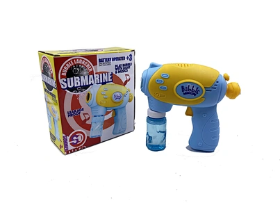 Play Day Bubble Blower Fan, Blue, Battery Operated Bubble Maker