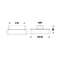 Technical dimension drawing of square surface mount LED downlight showing 175mm width and 90mm overall height.