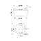 Technical dimension drawing for SM20898B architectural cylindrical downlight showing Ø208mm top diameter, Ø185mm bottom diameter, and 98mm height.