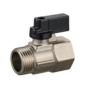 Mini Ball Valve FM Nickel Plated