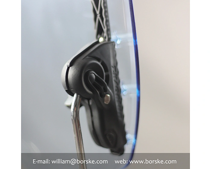 blue PMMA motorcycle windshield