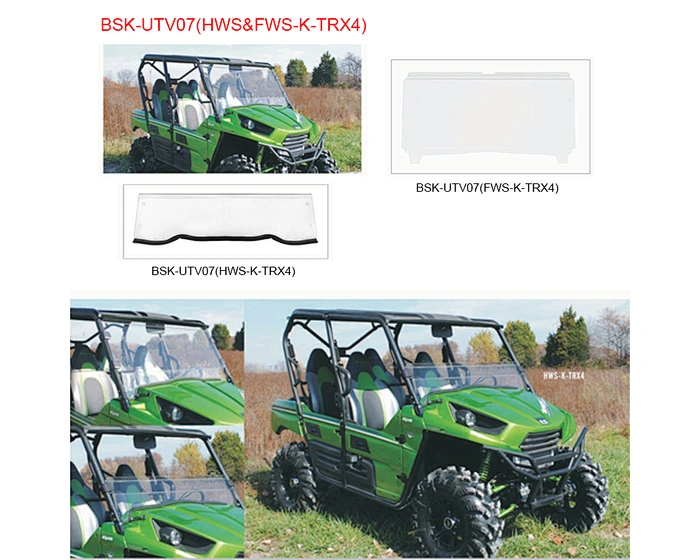 UTV windcreen for KAWASAKI