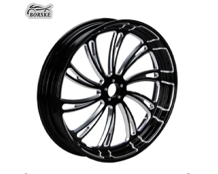 Fan design aluminum wheels for Harley