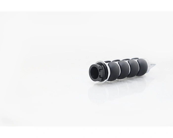 Motorcycle Hand Grips Black Chrome Harley Davidson Sportster with Throttle Grab Bar Ends