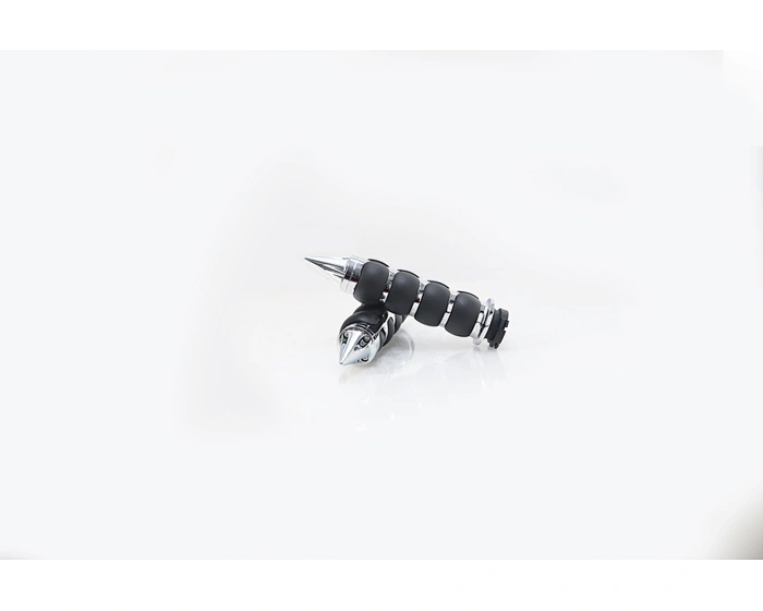 Motorcycle Hand Grips Black Chrome Harley Davidson Sportster with Throttle Grab Bar Ends