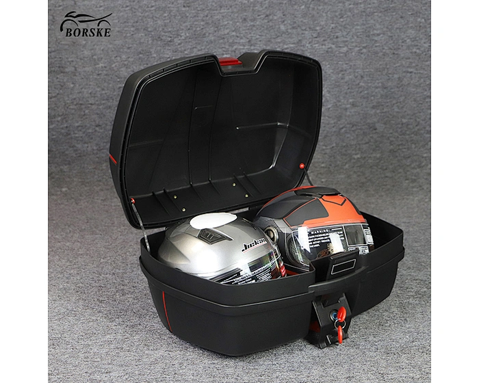 Borske Scooter Parts Factory Universal Motorcycle Tour Tail Box  Top Lock Storage Carrier Case