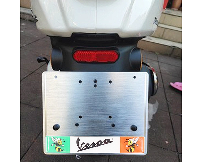Motorcycle license plate holder