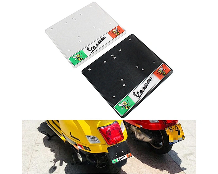 Motorcycle license plate holder