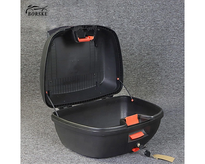 Borske Scooter Parts Factory Universal Tail Box Motorcycle Top Boxes Trunk Carrier Box with Backrest