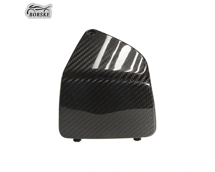 Motorcycle Carbon ABS Front GloveBox Cover with Phone USB Port Charger for VESPA GTS