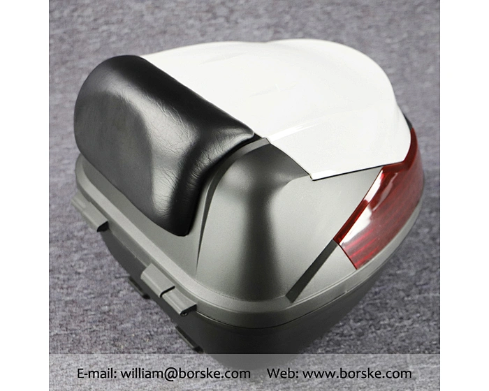 Motorcycle Top Case with Soft Backrest