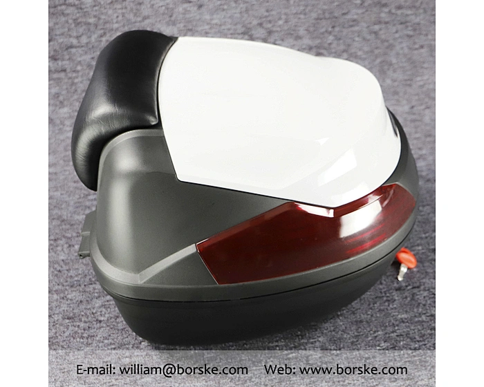 Motorcycle Top Case with Soft Backrest