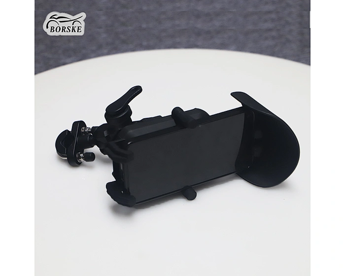 Cell phone holder for motorcycle