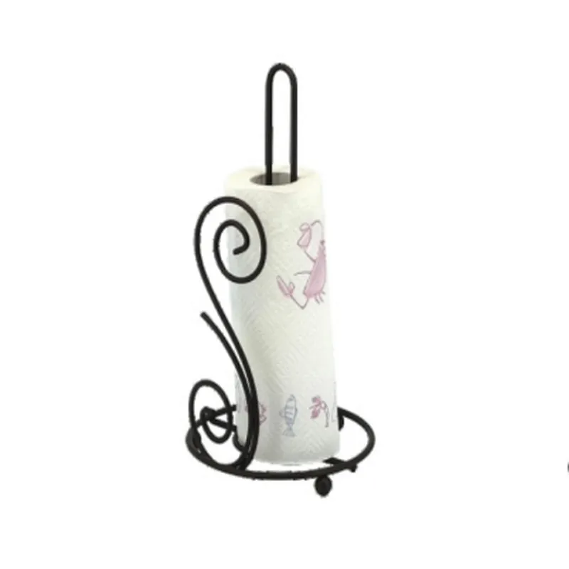 Kitchen Roll Holder, Paper Towel Holder, Paper Stand 2022, Steel Wire, Flower shape, White Black Grey, Any Color