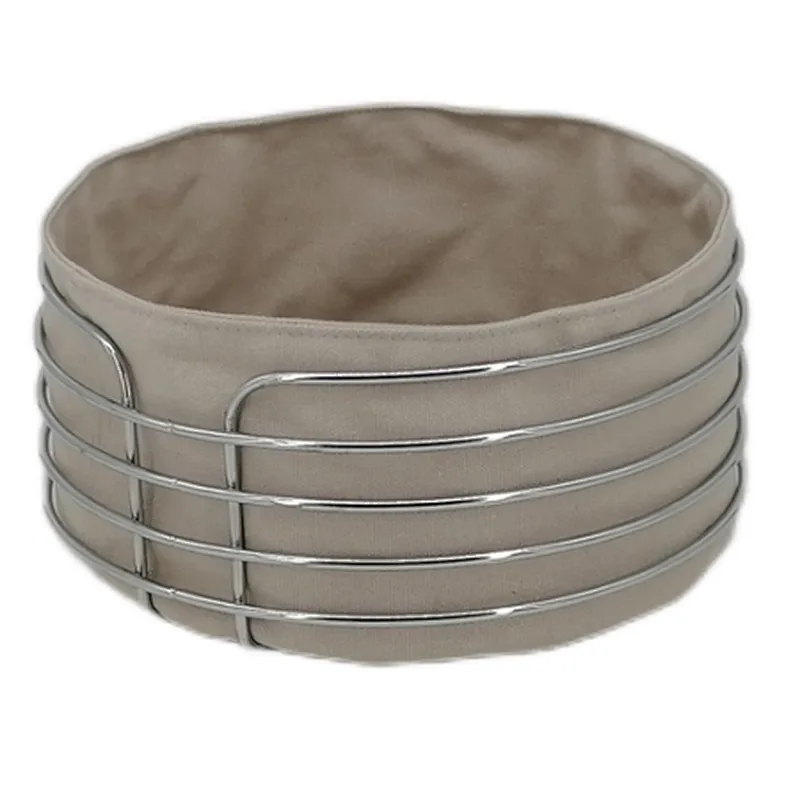 Metal with Fabric insert , Mondern Bread Basket Stainless Steel