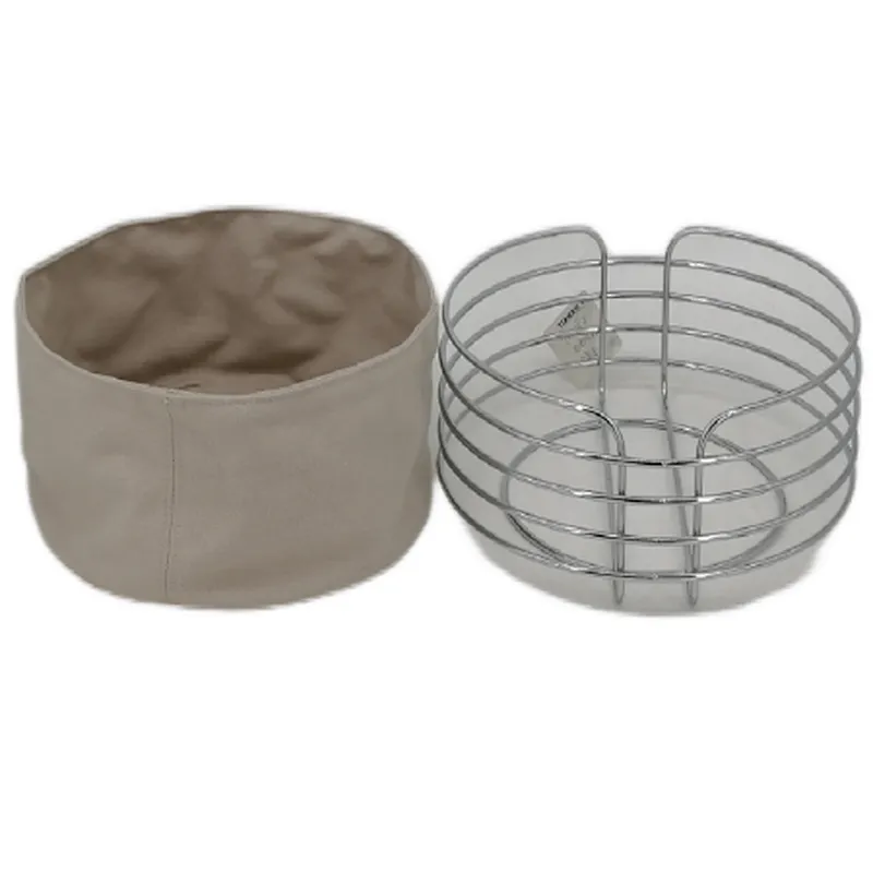 Metal with Fabric insert , Mondern Bread Basket Stainless Steel