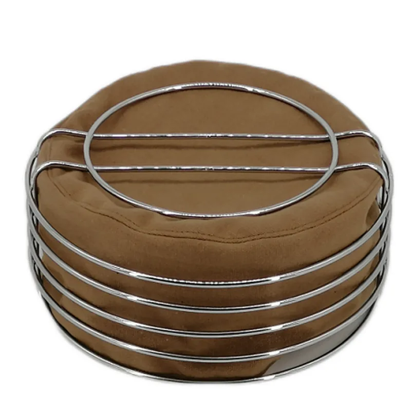 Metal with Fabric insert, Mondern Bread Basket Stainless Steel