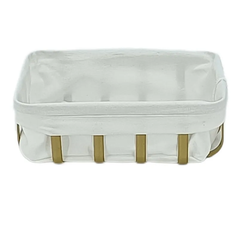 Metal with Fabric insert , Mondern Bread Basket