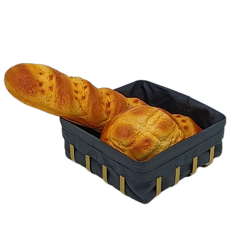 Metal with Fabric insert , Mondern Bread Basket