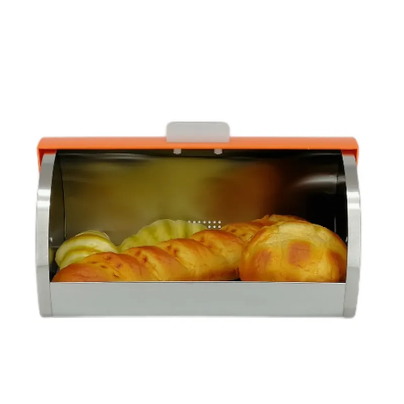 Roll top , Stainless Steel Classic Bread Bin , PS Lid Color