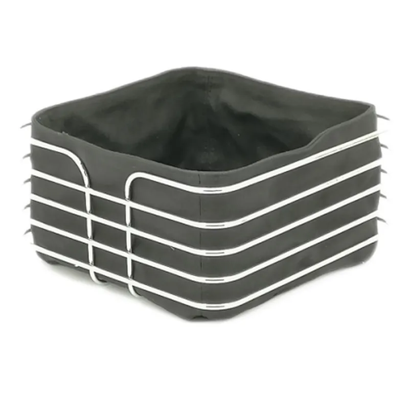 Metal with Fabric insert, Mondern Bread Basket , Stainless Steel