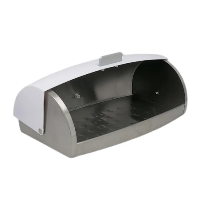 Barrel Shape American Style Customized Stainless Steel body Bread Bin , Color Coated, Diamond Decor