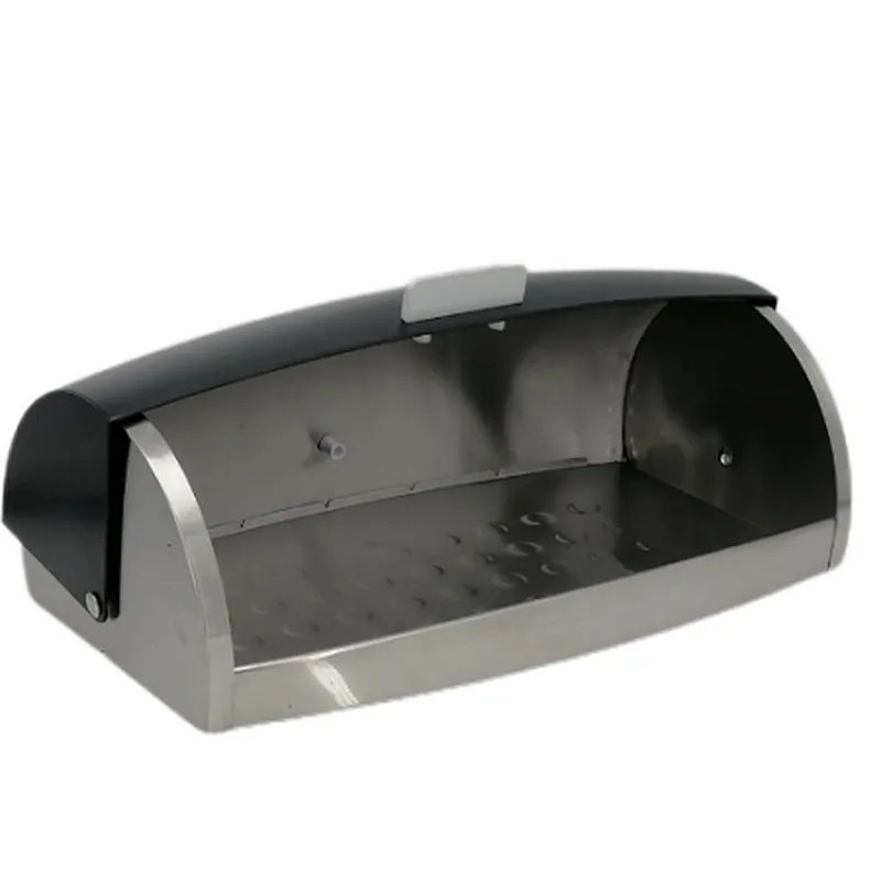 Barrel Shape American Style Customized Stainless Steel body Bread Bin , Color Coated, Diamond Decor